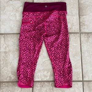 Lululemon Pink Leopard leggings